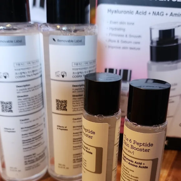 COSRX The 6 Peptide Skin Booster Serum Set - White and Black